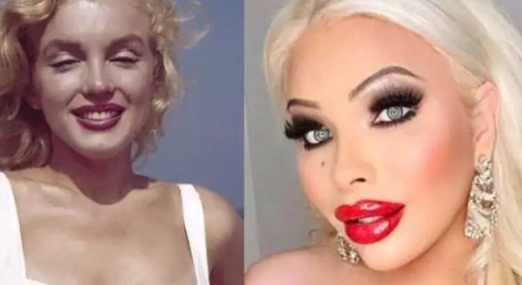 Gastó un millón de pesos en cirugías para ser la nueva Marilyn