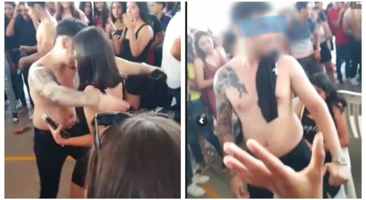 Con strippers celebraron el Día del Estudiante