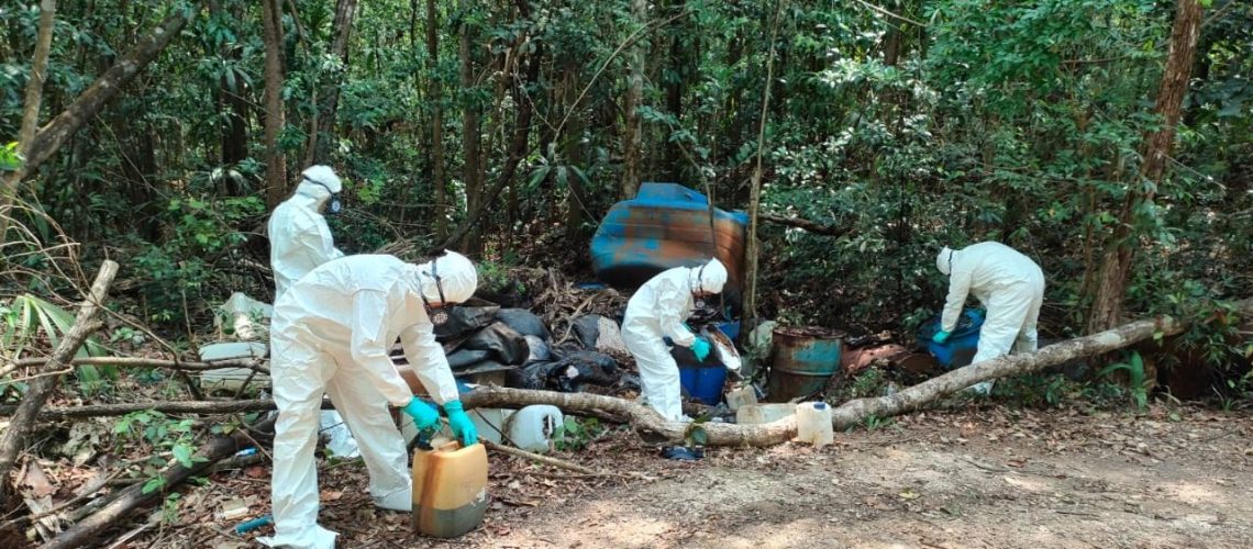 Ejército encuentra un narcolaboratorio en medio de la selva de Quintana Roo