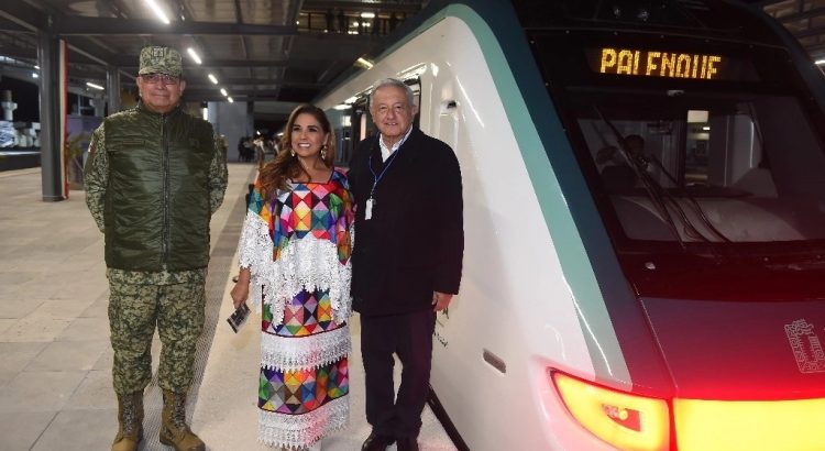 Inaugura AMLO ruta Cancún-Palenque del Tren Maya