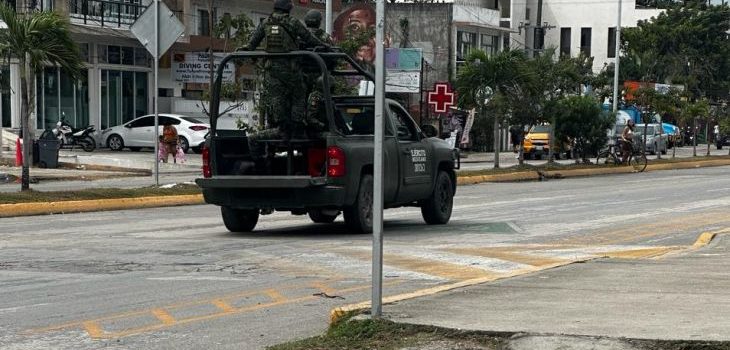 Tras sucesos violentos, llegan a Tulum otros 200 elementos del Ejército y GN