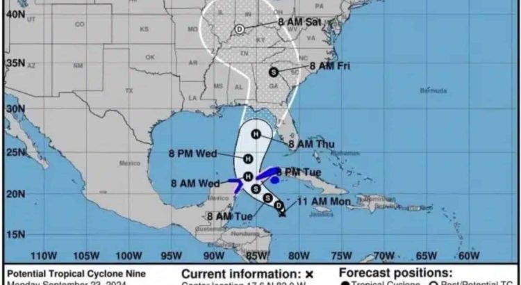 Quintana Roo entra en Alerta Azul por el acercamiento de ‘Helene’