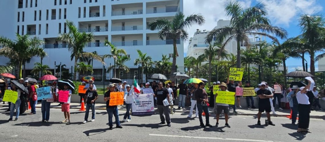 Trabajadores del PJ en Cancún continuarán movilizaciones, pese a fin del para nacional