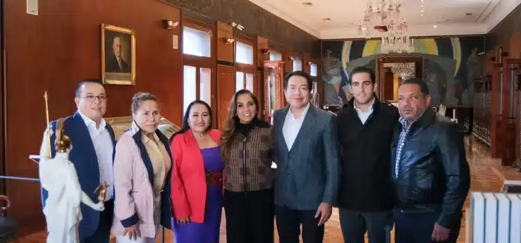 Mara Lezama revisa con Mario Delgado proyectos de infraestructura educativa en Quintana Roo